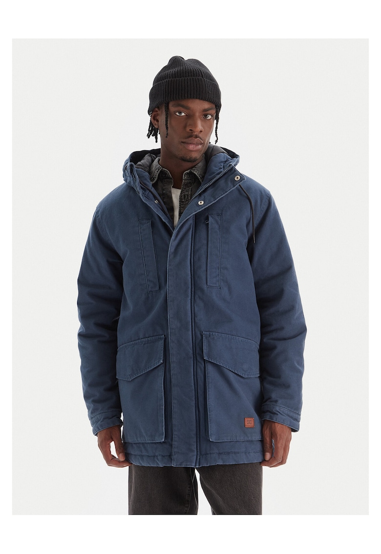 Geaca barbati parka - bleumarin - material rezistent