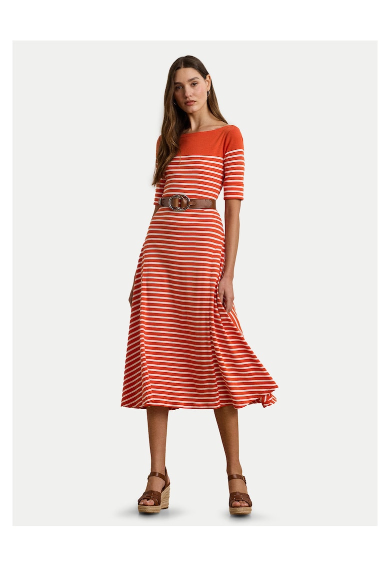 Rochie casual de dama portocalie -