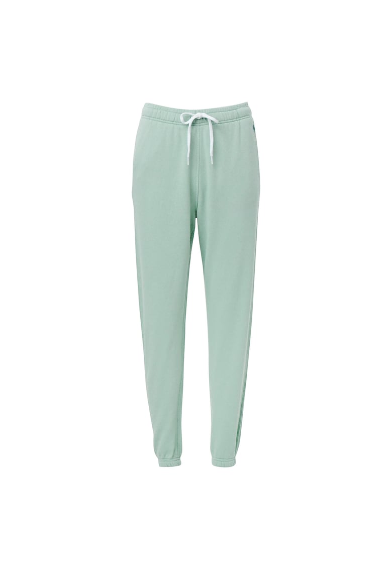Pantaloni sport dama verde - material confortabil