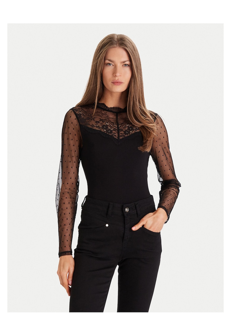 Bluza dama - 252-TGLOW - negru