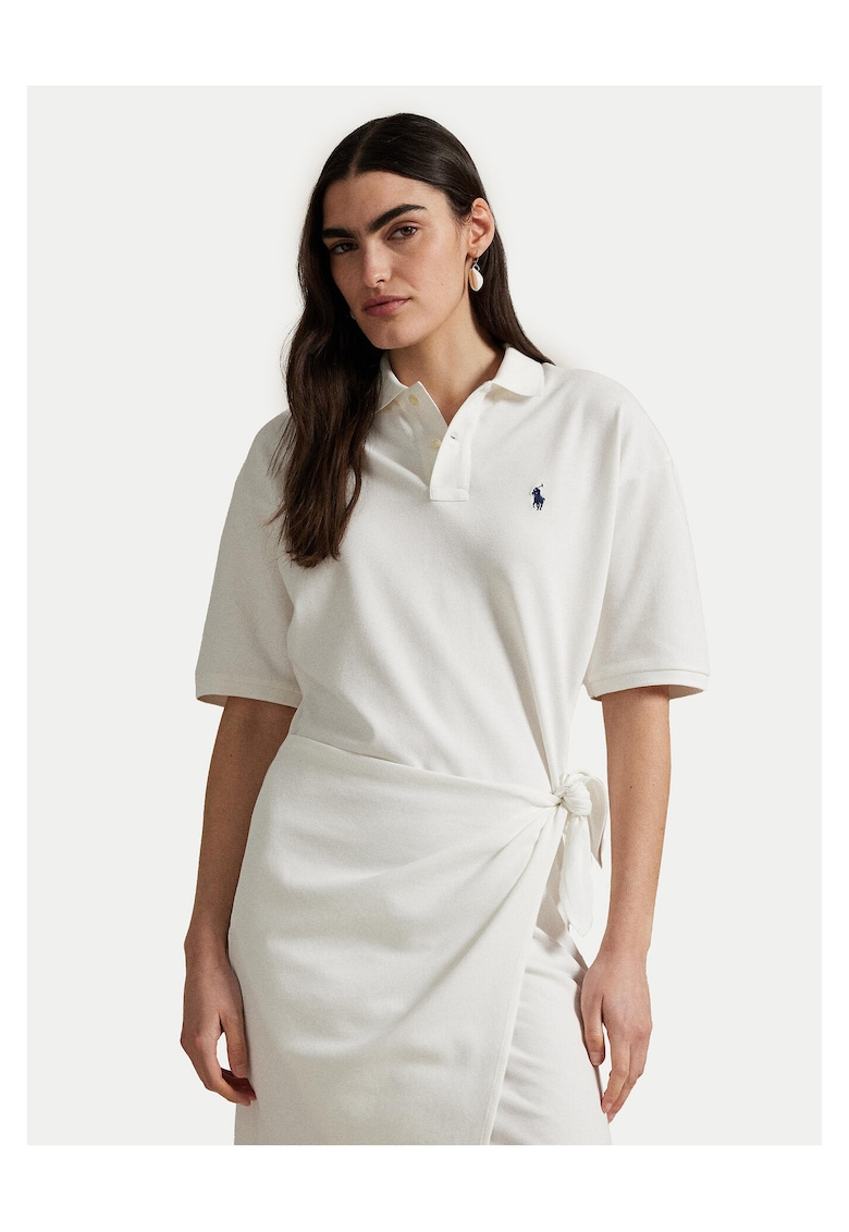 Rochie casual dama alba - fabric usor