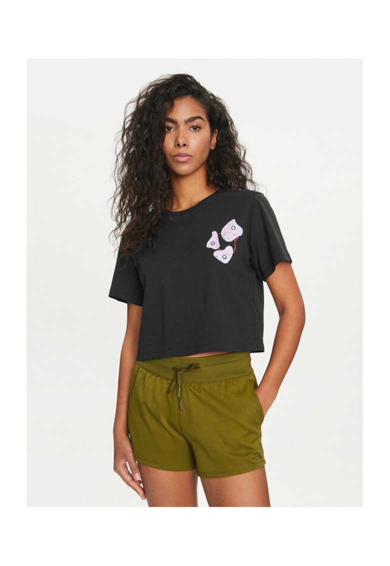 The North Face Tricou dama negru - bumbac