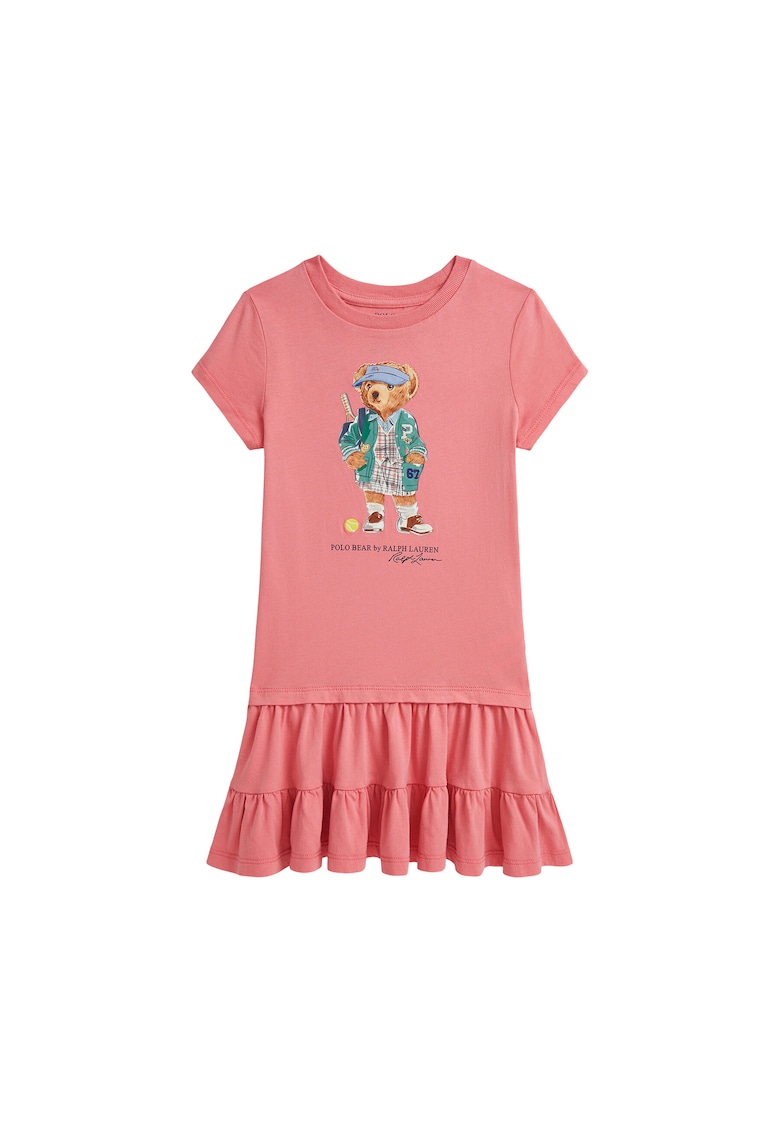 Rochie casual fete roz