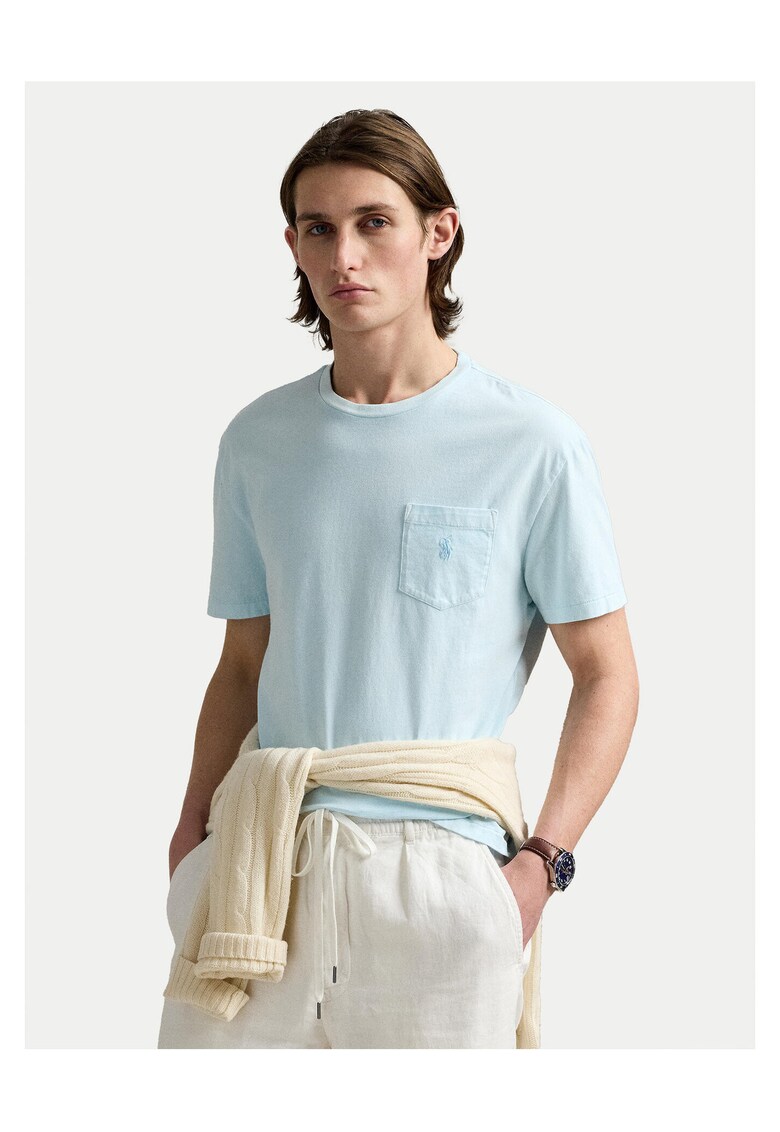 Tricou barbati albastru deschis - bumbac