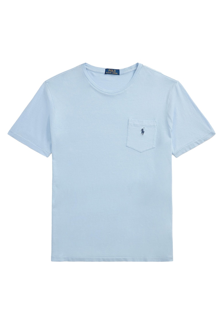 Tricou barbati - albastru - bumbac