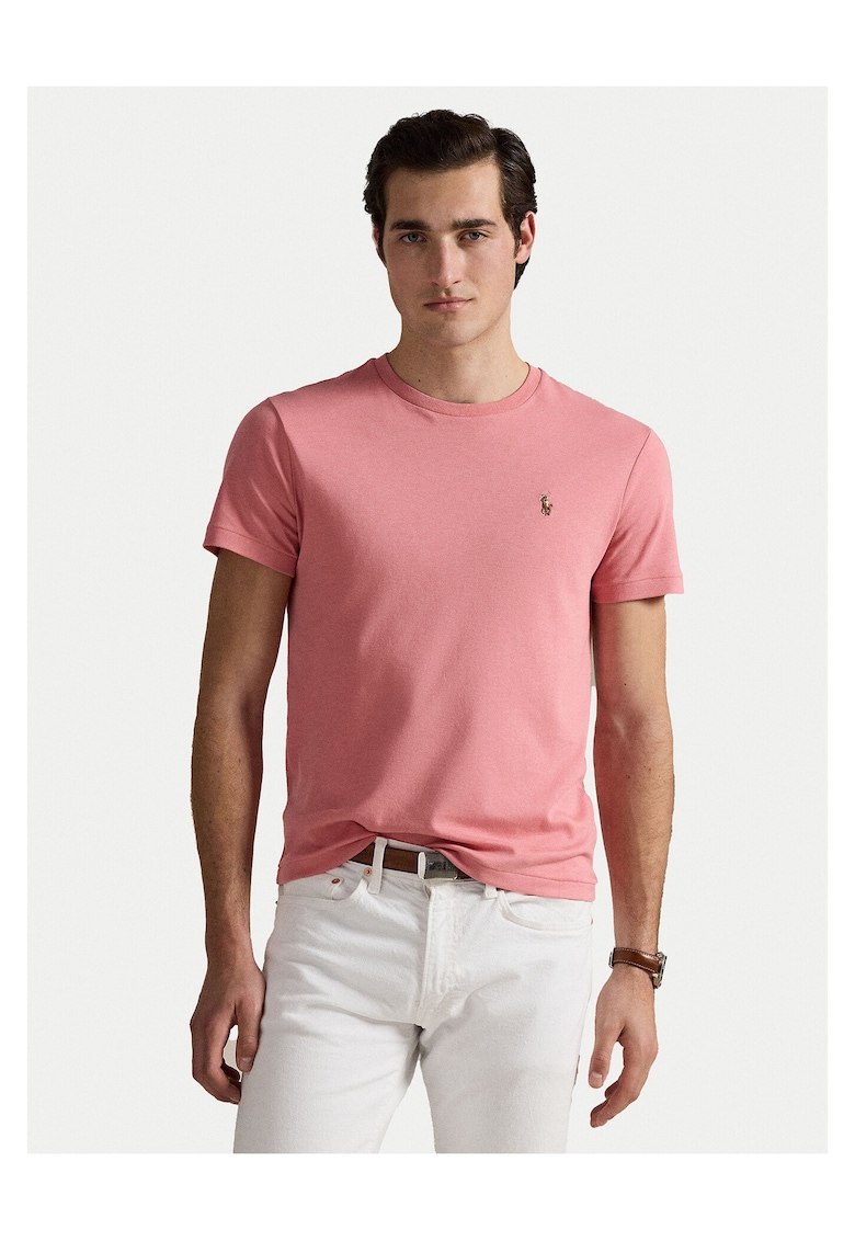 Tricou barbat - roz - bumbac