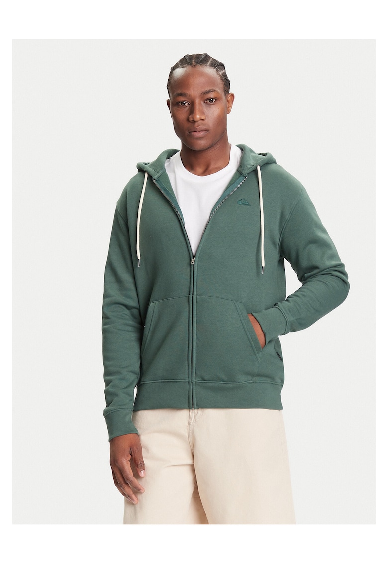 Hanorac barbati verde inchis - model cu gluga