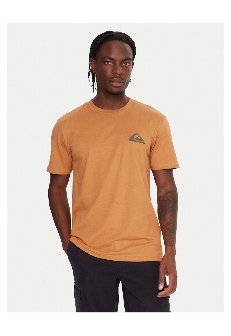 Tricou barbatesc portocaliu - bumbac