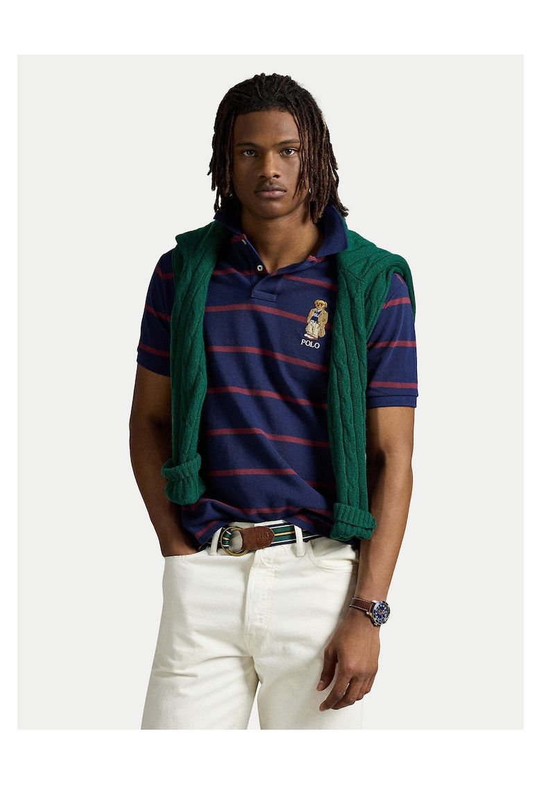 Tricou barbati bleumarin - bumbac -