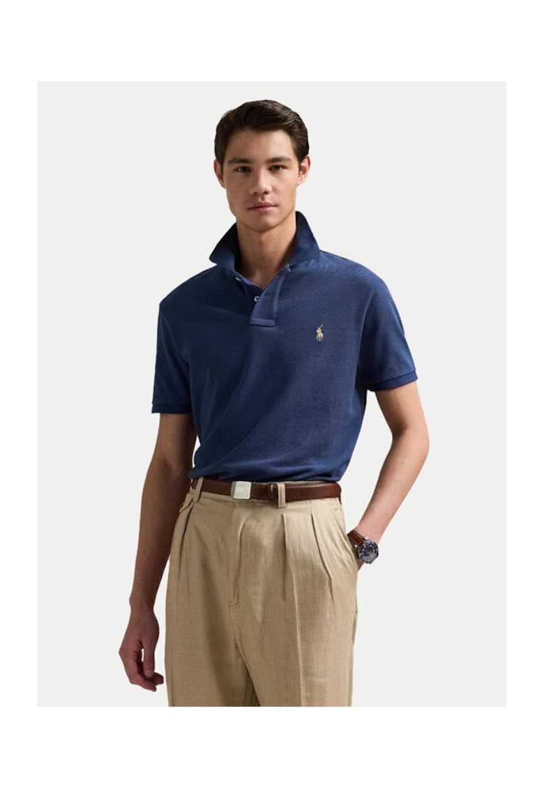 Tricou barbati bleumarin - bumbac -