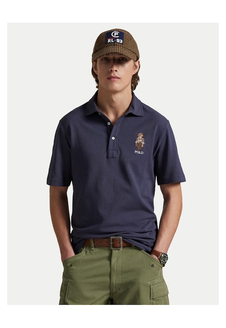 Tricou barbat - bleumarin - bumbac 100%