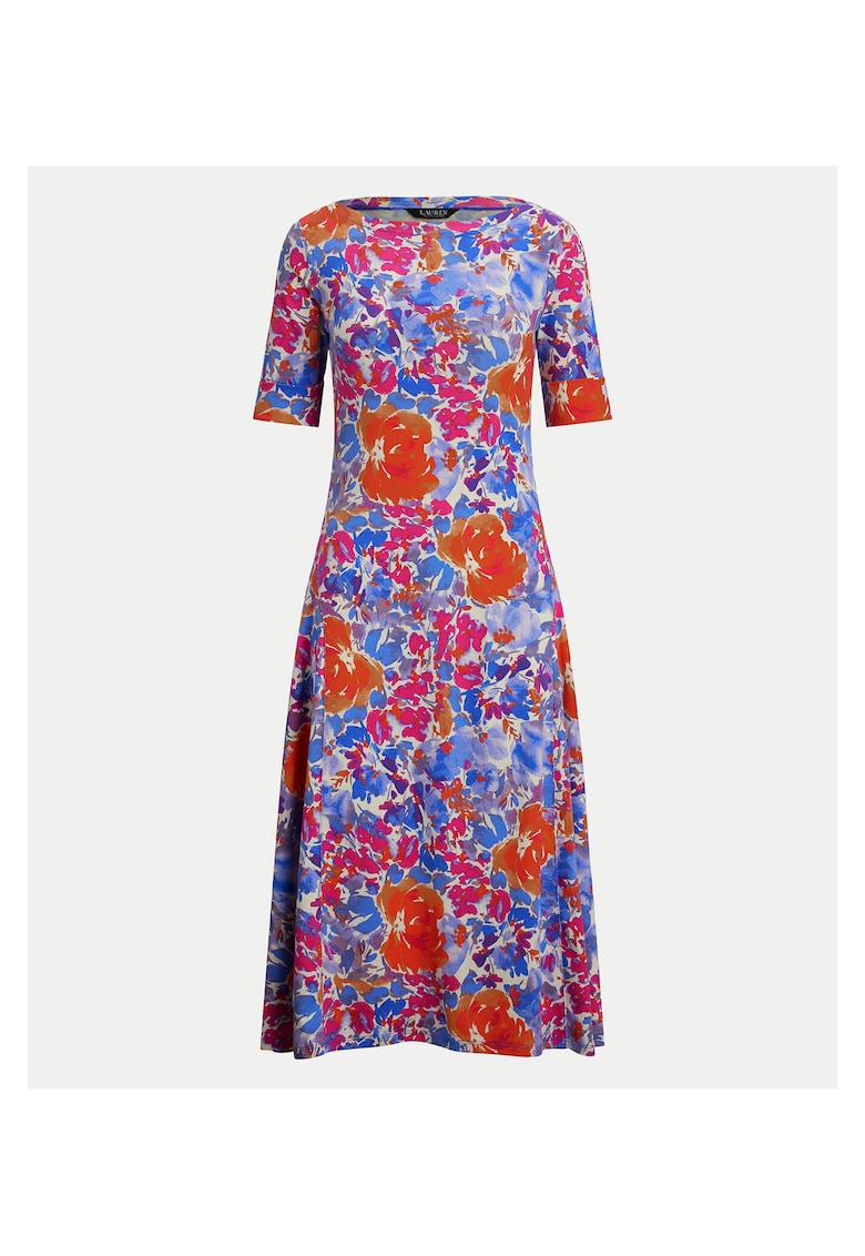 Rochie casual de dama multicolora