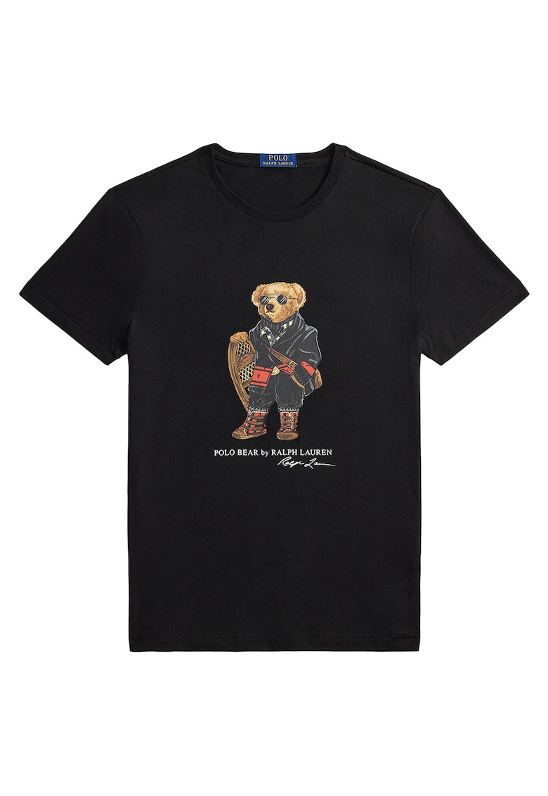 Tricou barbati - negru - bumbac