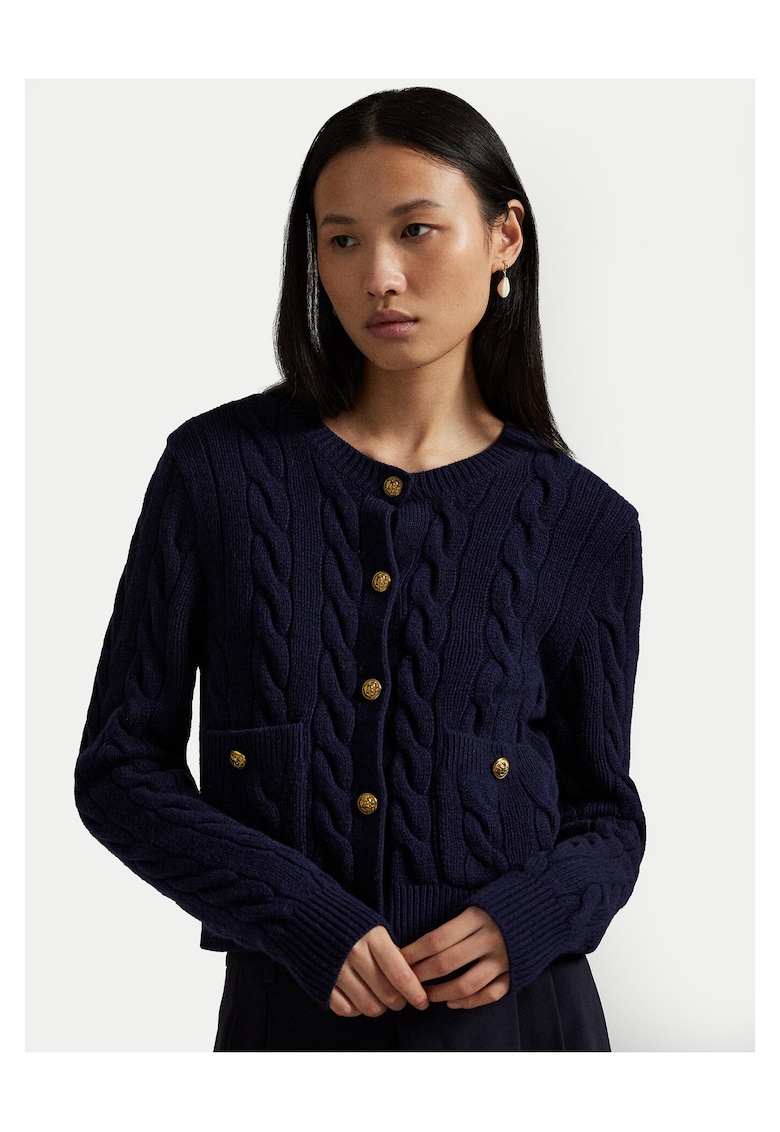 Cardigan dama bleumarin - pulover elegant