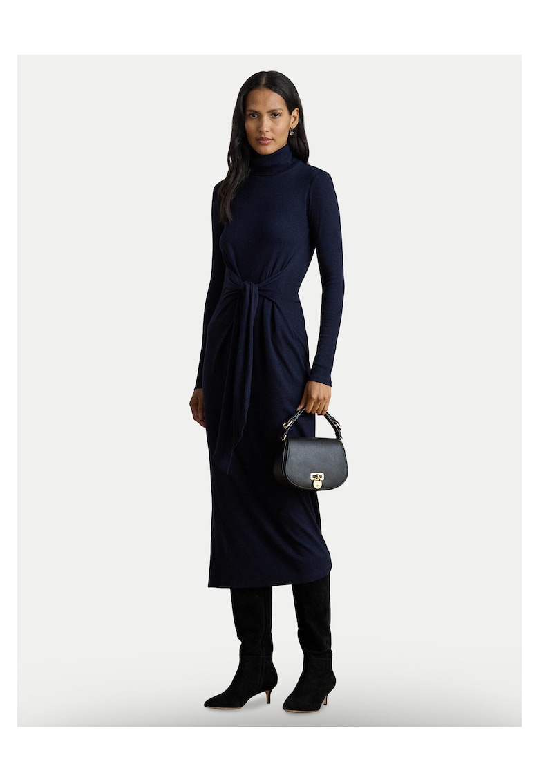 Rochie tricotata de dama bleumarin