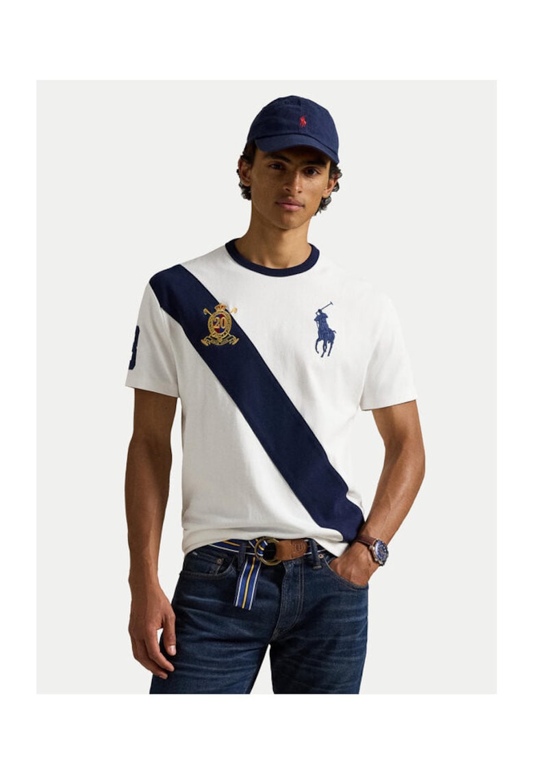 Tricou barbati alb - bumbac