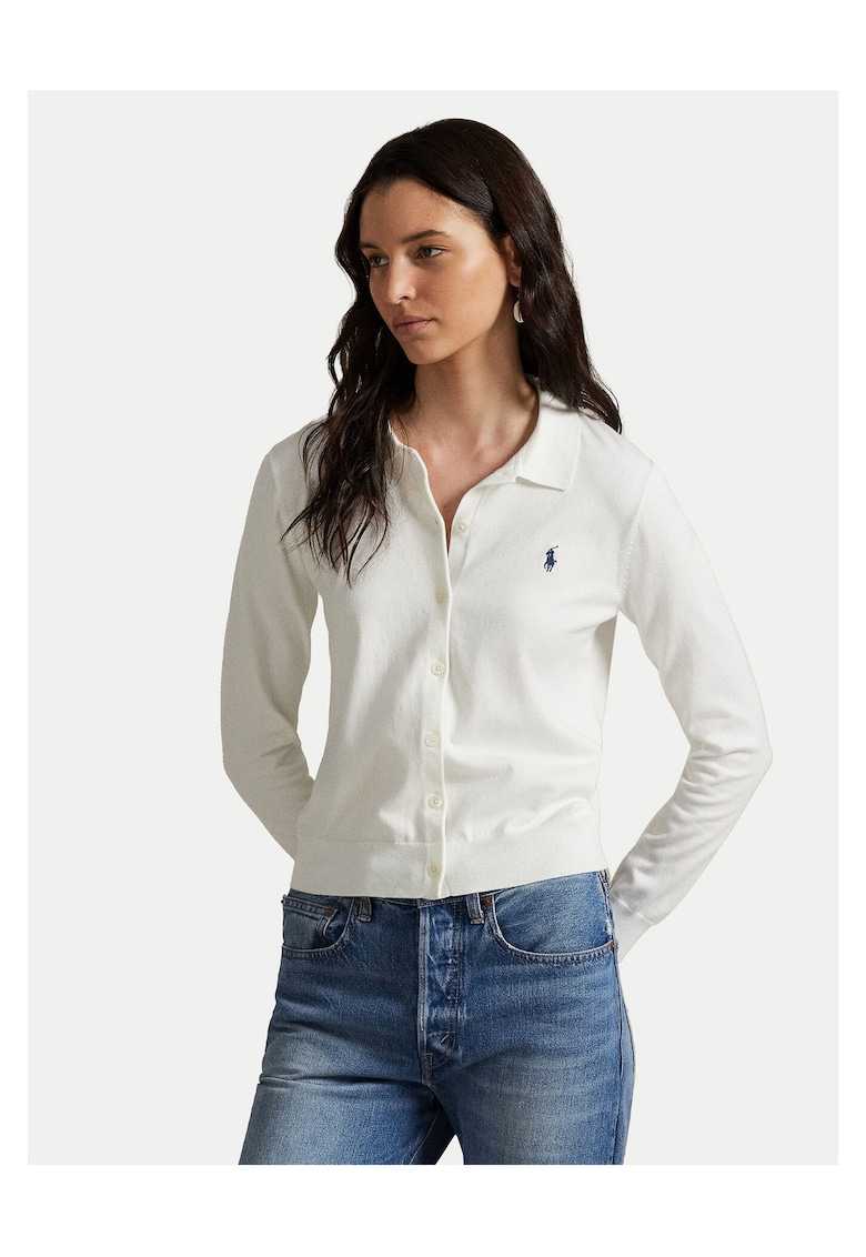 Cardigan de dama alb