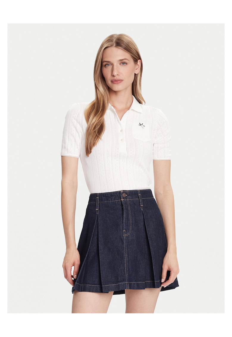 Tricou polo dama - Ecru