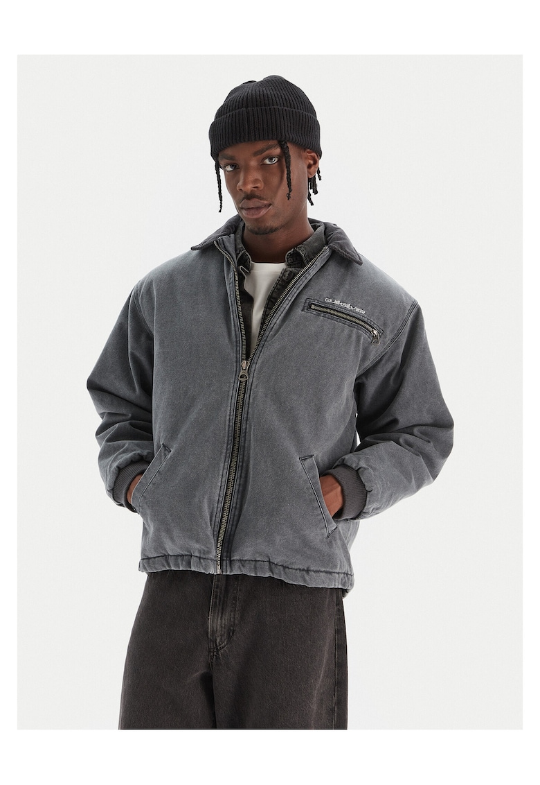 Geaca de blugi barbati gri - denim -