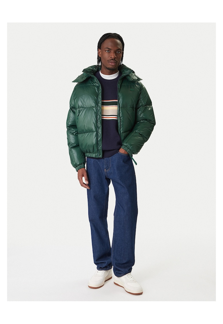 Lacoste Geaca puf barbati verde