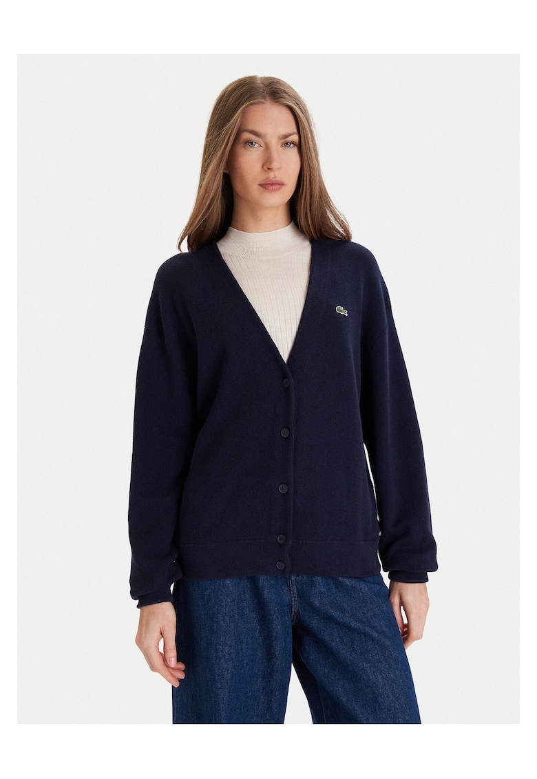 Cardigan dama bleumarin - pulover de iarna