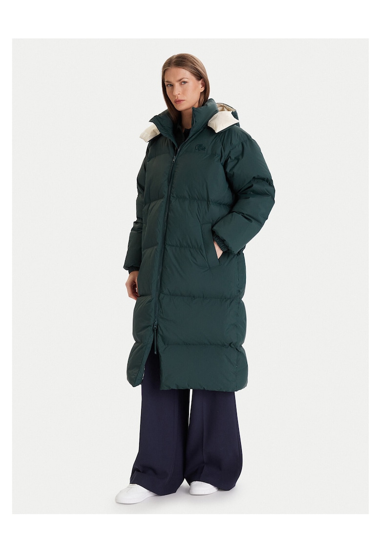 Lacoste Geaca de puf dama verde