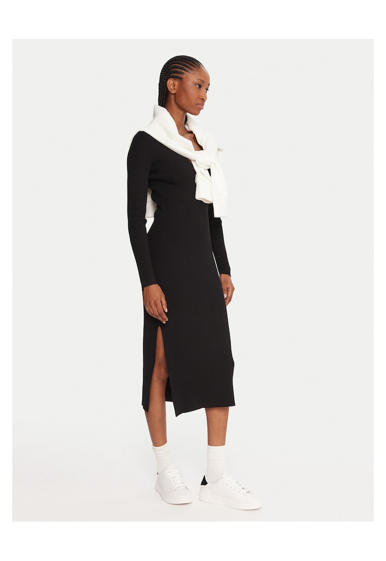 Rochie tricotata negru - femei