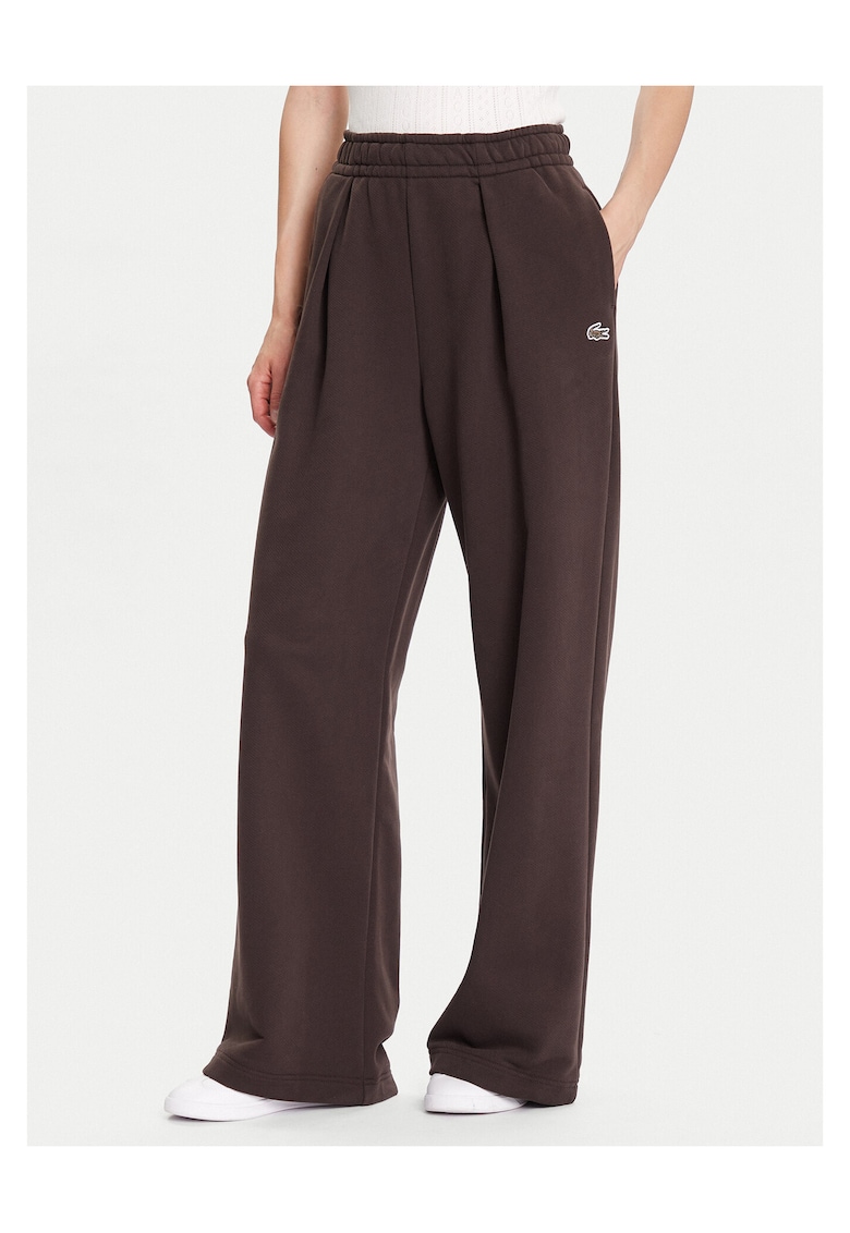 Pantaloni sport pentru dama - palazzo - maro