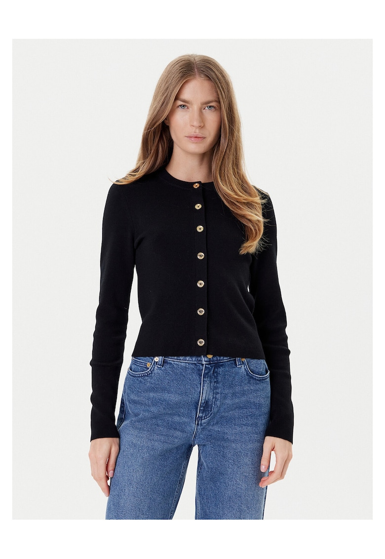 Cardigan dama negru - pulover elegant - material de calitate