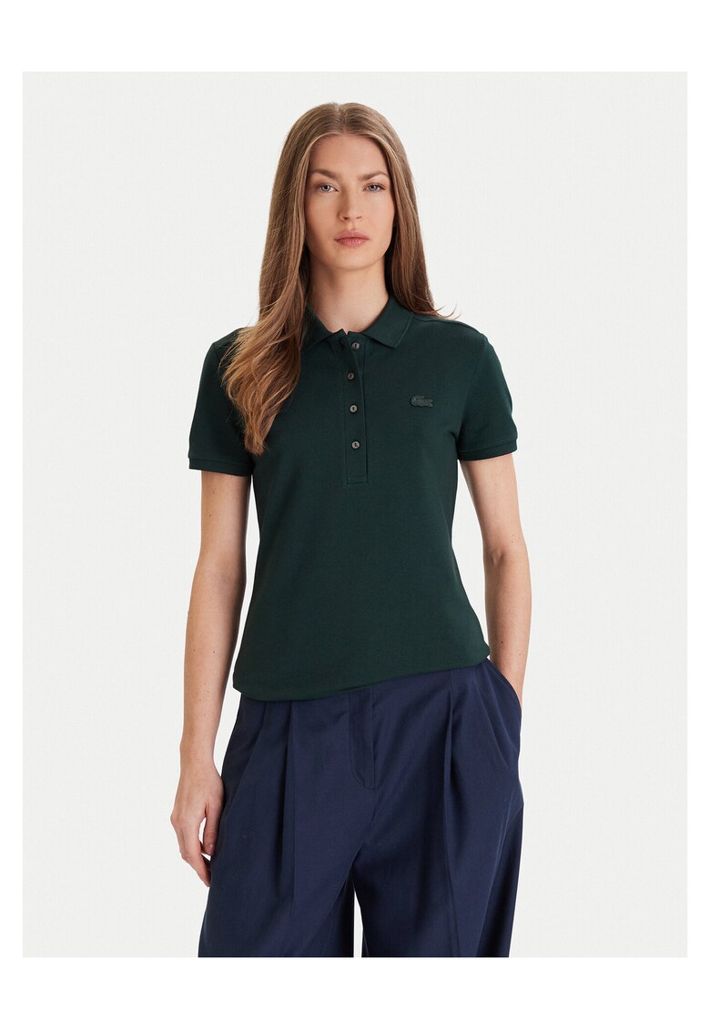 Tricou dama - Verde inchis - Polo