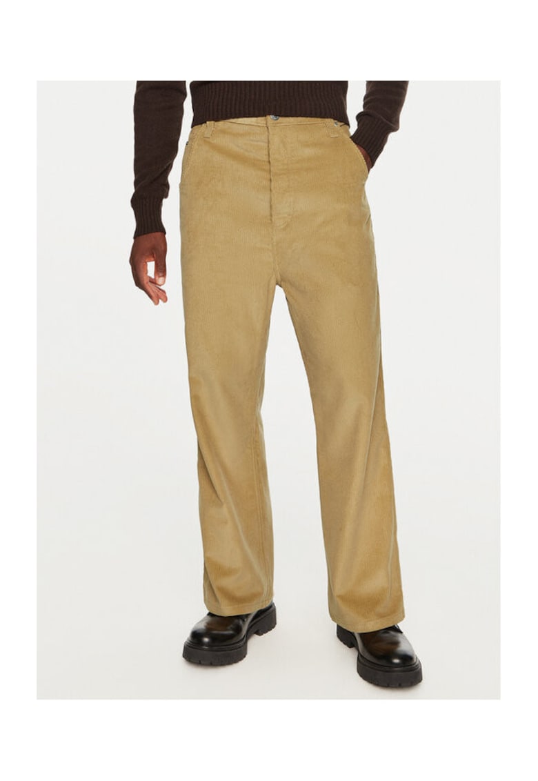 Pantaloni barbati - bej - stofa