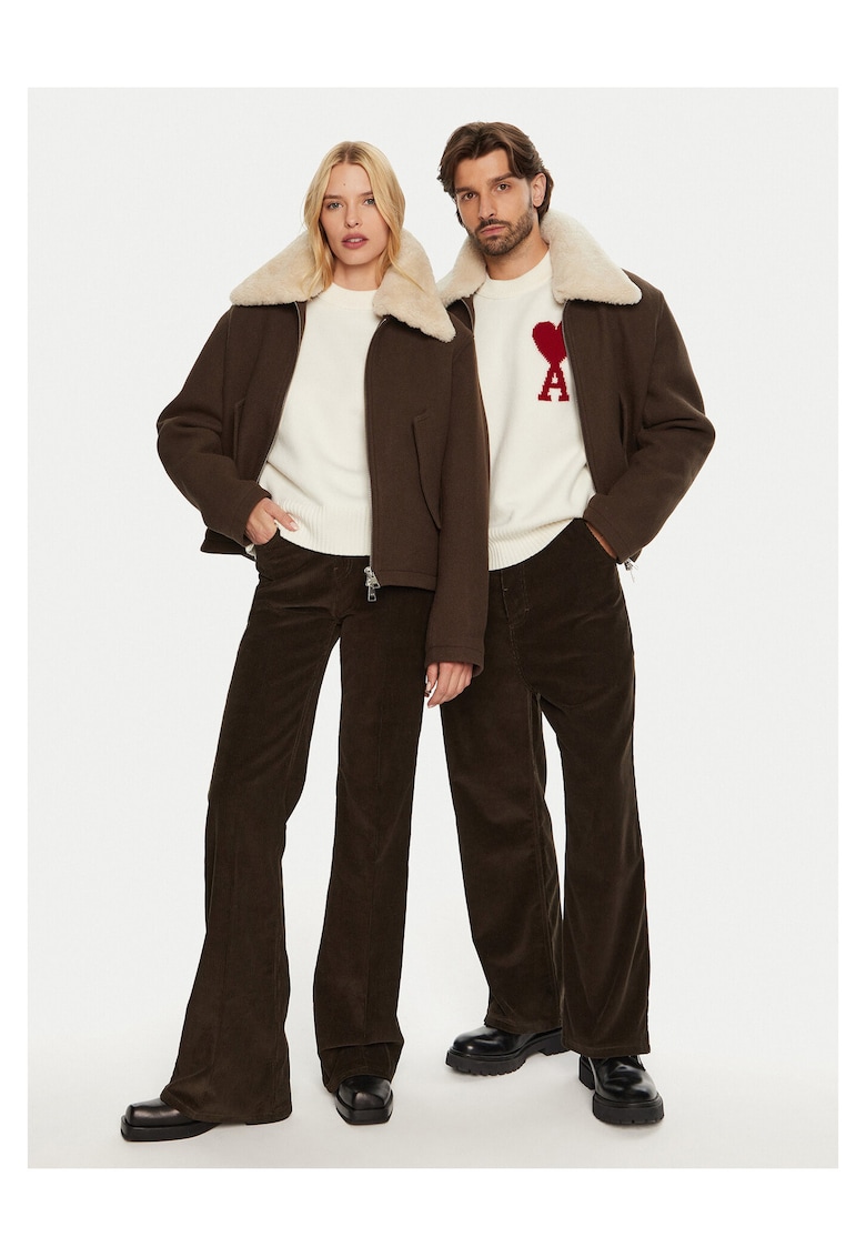 Jacheta de tranzitie unisex maro - fabricata din materiale de calitate -