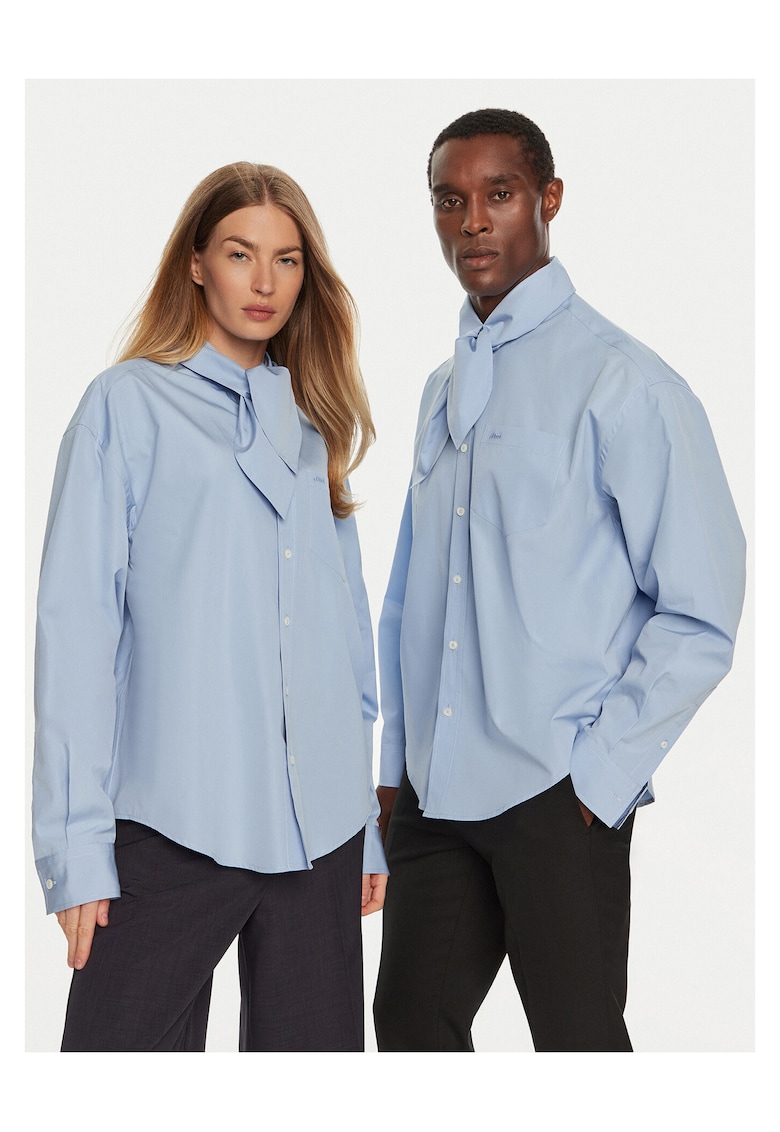 Camasa unisex albastru - bumbac