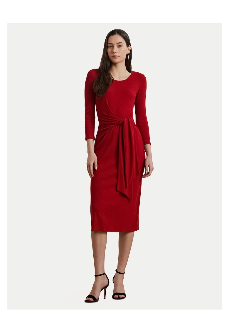 Rochie casual dama rosu - material usor