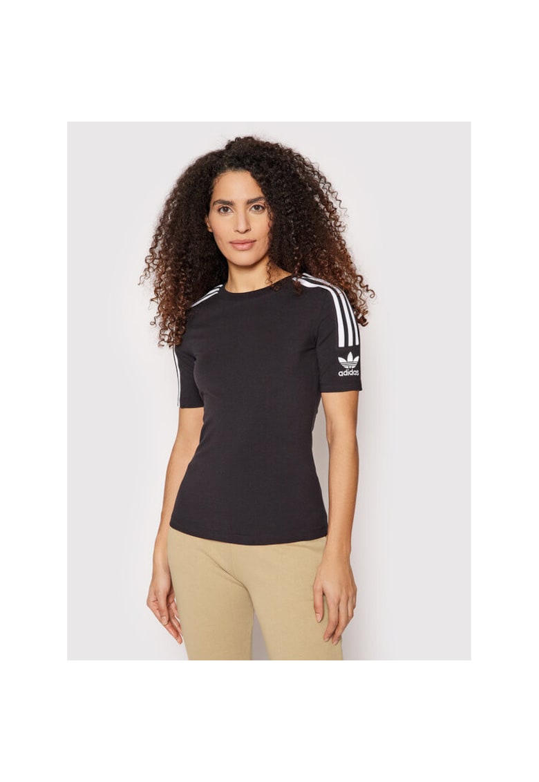Tricou sport dama - negru/alb -