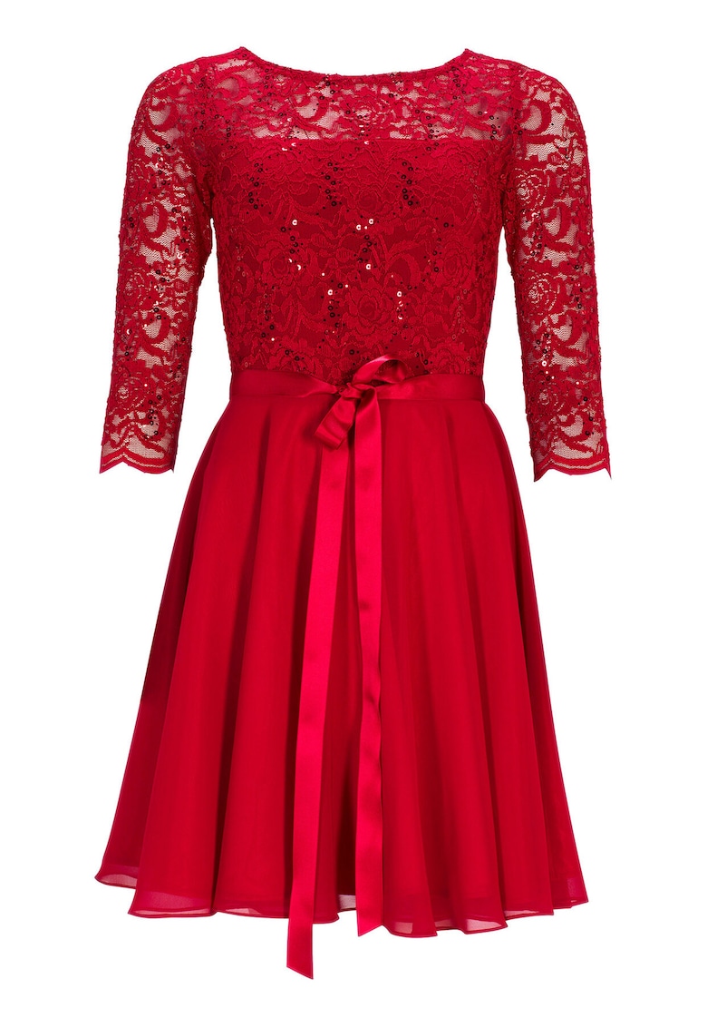 Rochie de cocktail - rosie - fabrica usoara