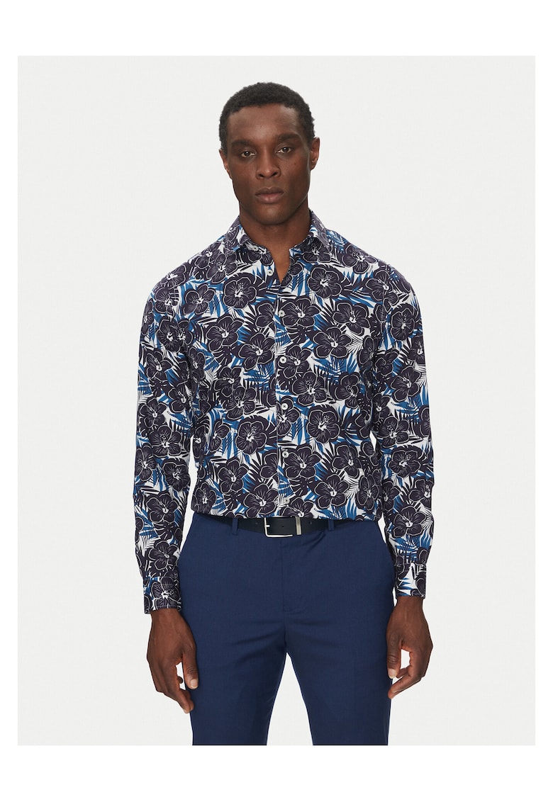 Camasa barbati bleumarin - 100% bumbac -