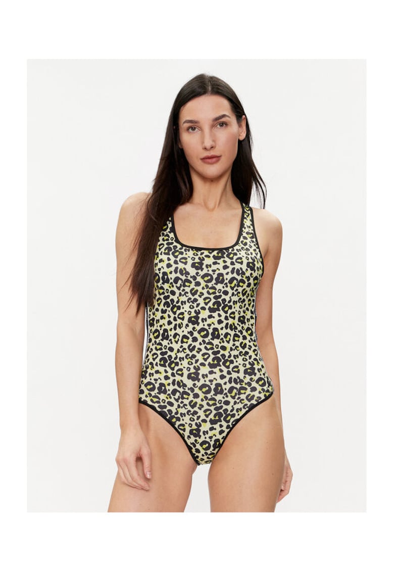 Costum de baie dama galben - negru -