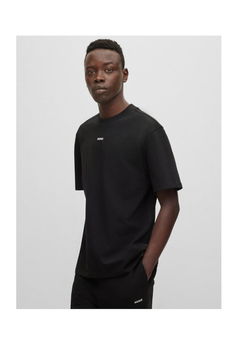 Tricou barbati negru - bumbac -
