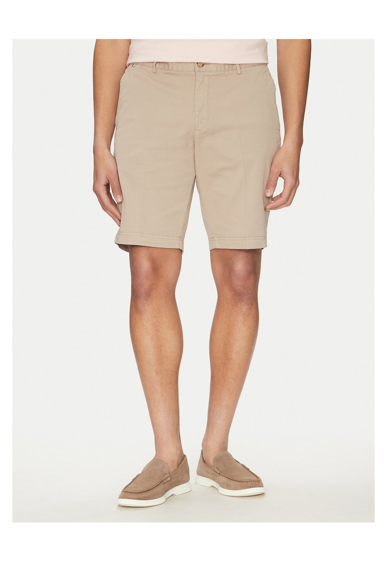 Pantaloni barbati sorturi din material - bej