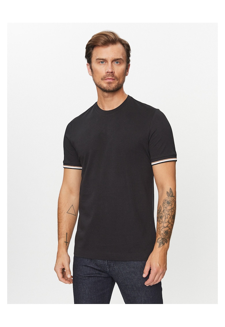Tricou barbati culoare neagra - din bumbac