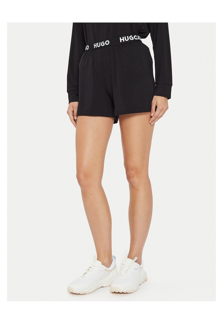 Pantaloni scurti de pijama pentru femei negru -