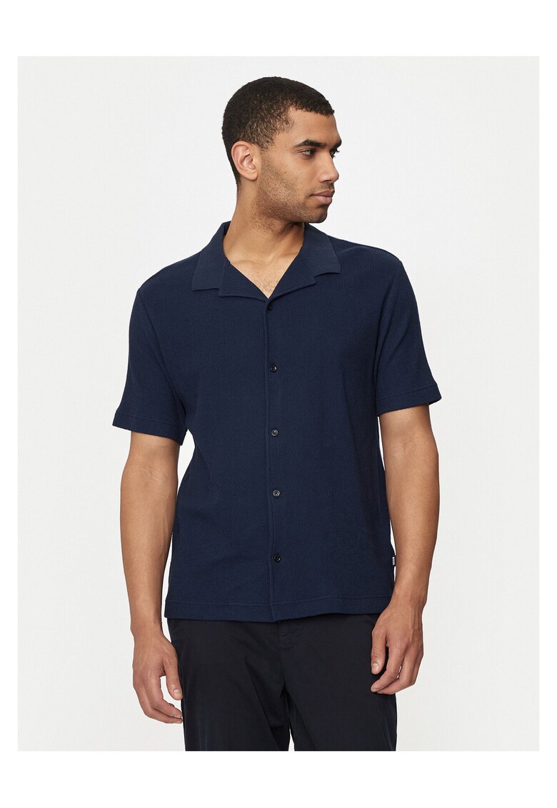 Camasa barbati bleumarin - bumbac -