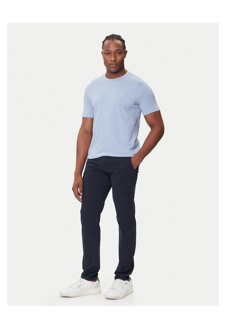 Boss Tricou barbat albastru - bumbac