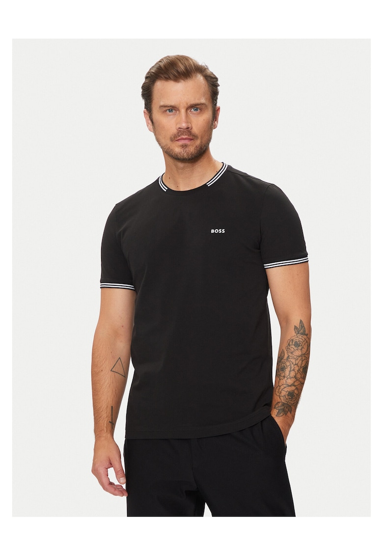 Tricou barbati negru - bumbac -