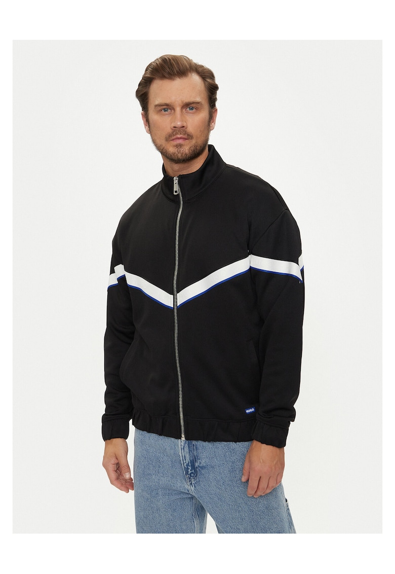 Hanorac barbati negru cu model -