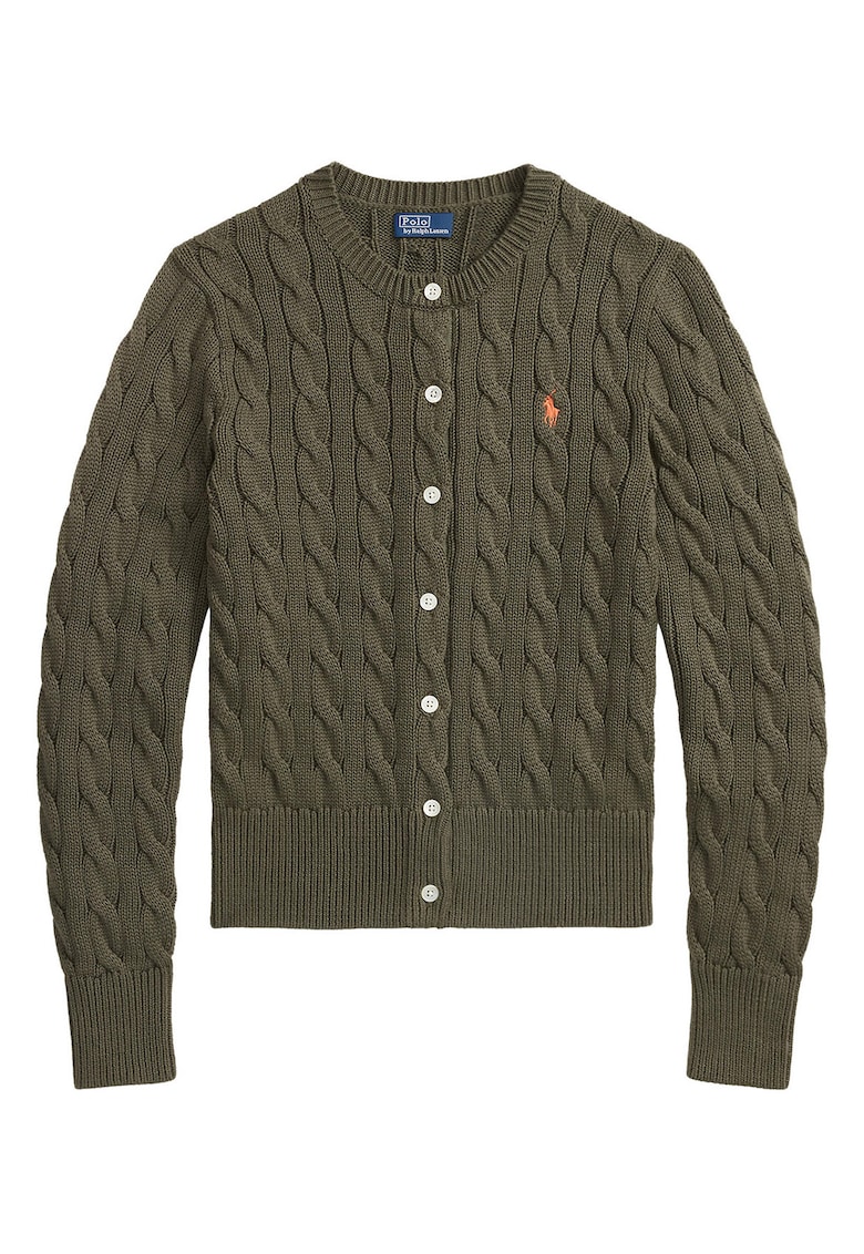 Cardigan dama verde