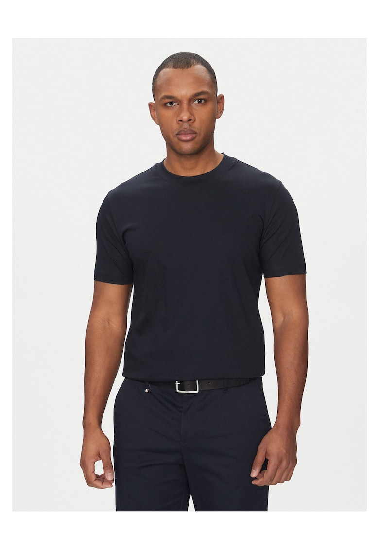 Tricou barbati bleumarin - 100% bumbac