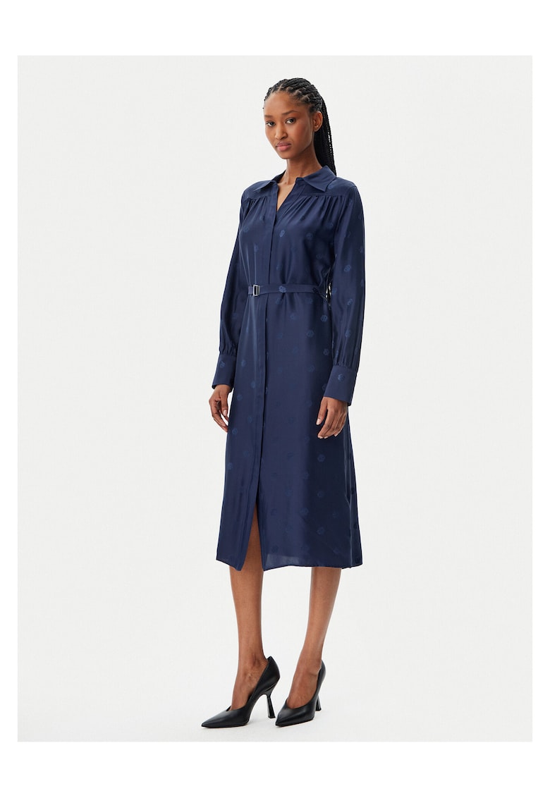 Rochie camasa dama - bleumarin