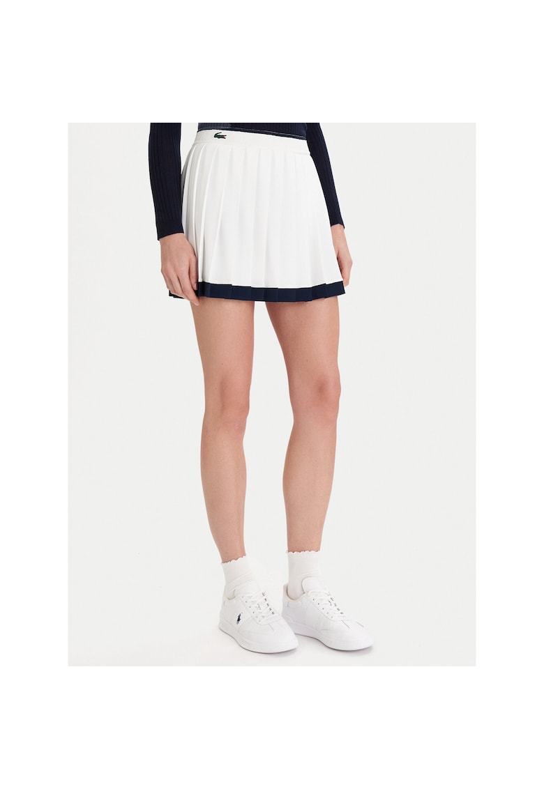 Fusta sport dama alba/bleumarin